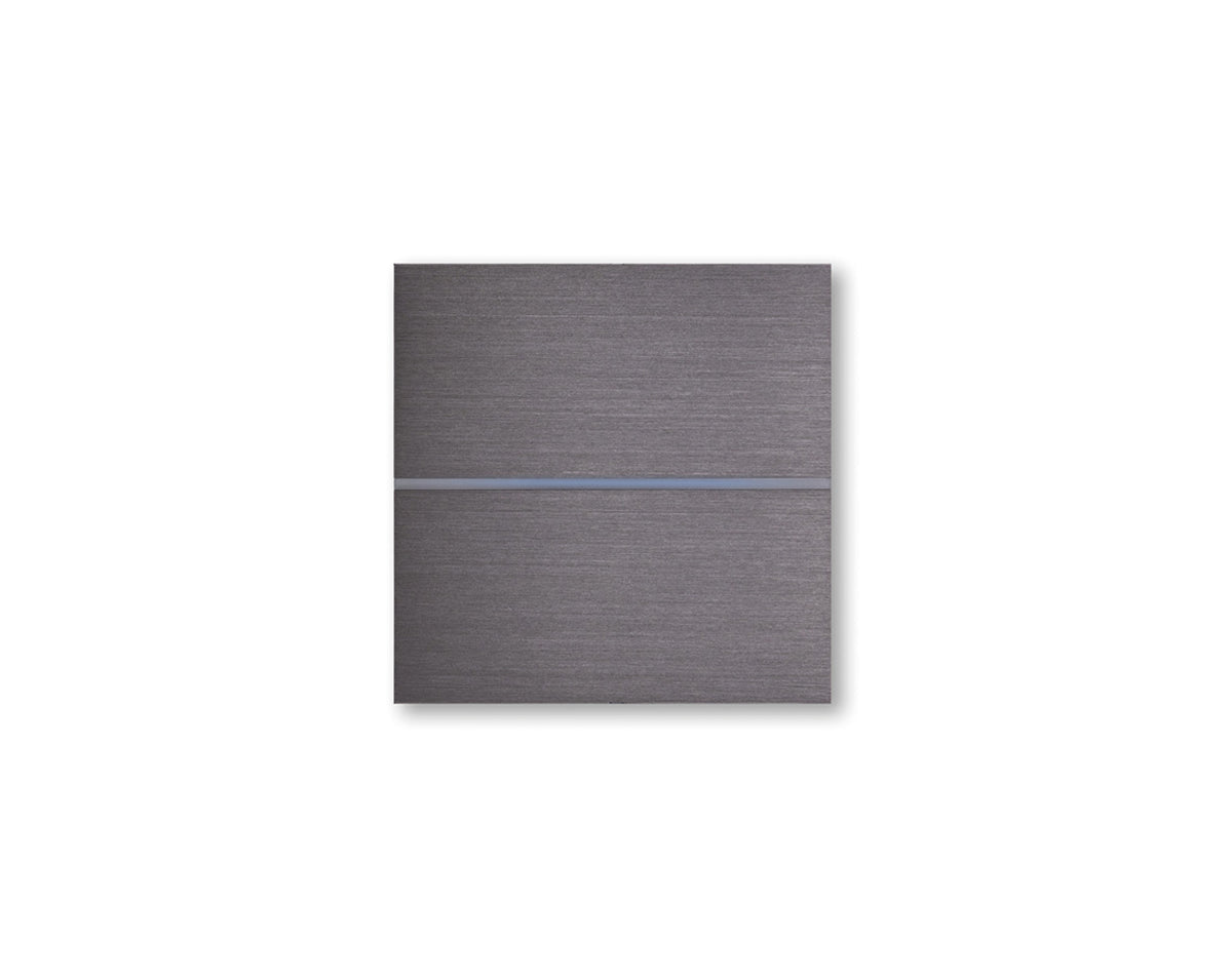 Sentido front - dual - brushed volcanic grey