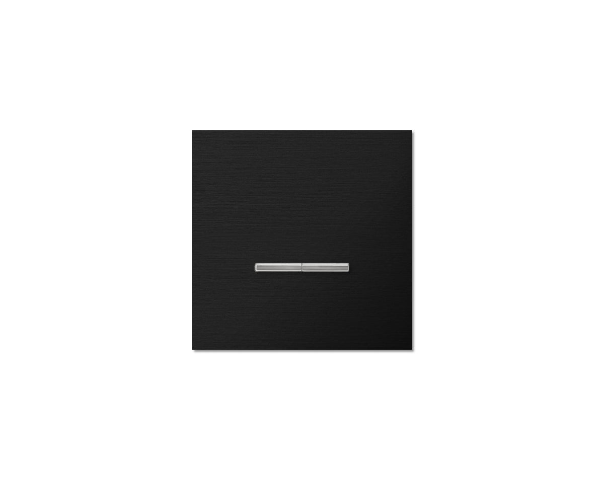 Chopin - 1-gang - brushed black - dual levers chrome without LED