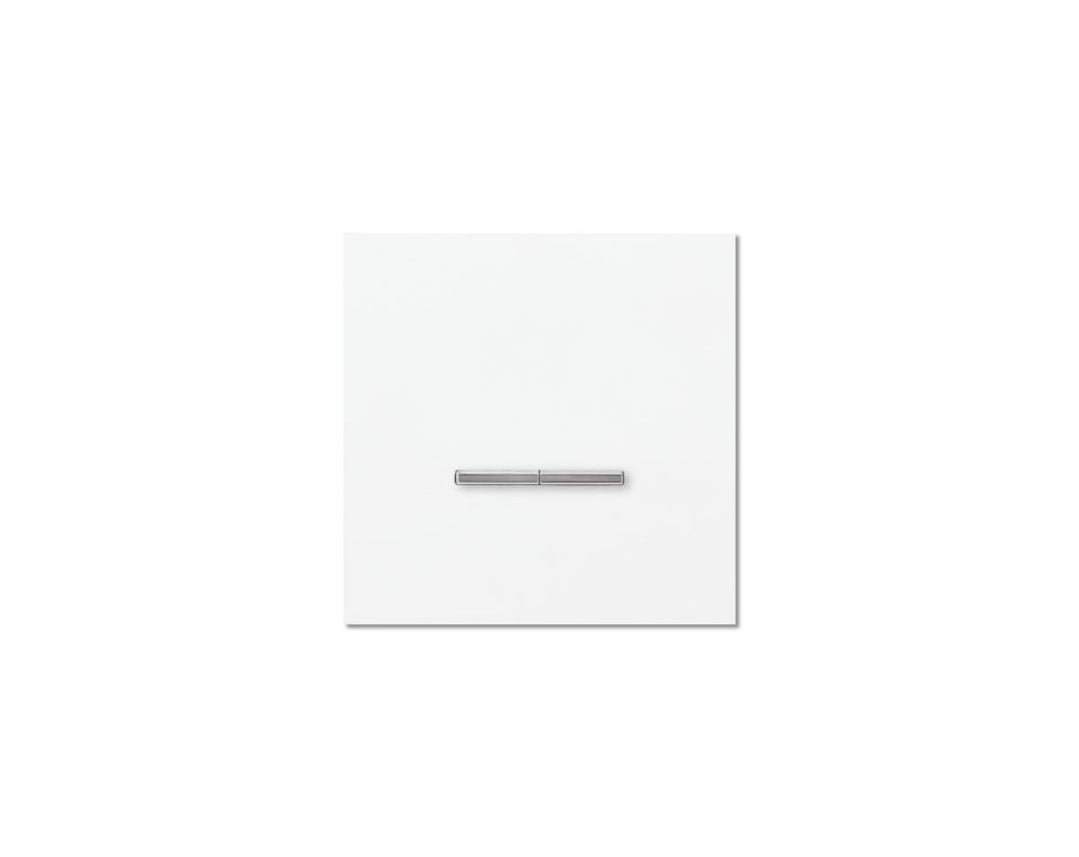 Chopin - 1-gang - satin white - dual levers chrome without LED