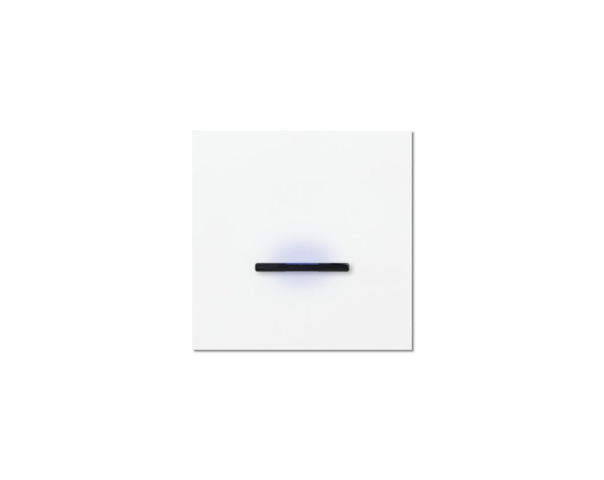 Chopin - 1-gang - satin white - single lever black with LED