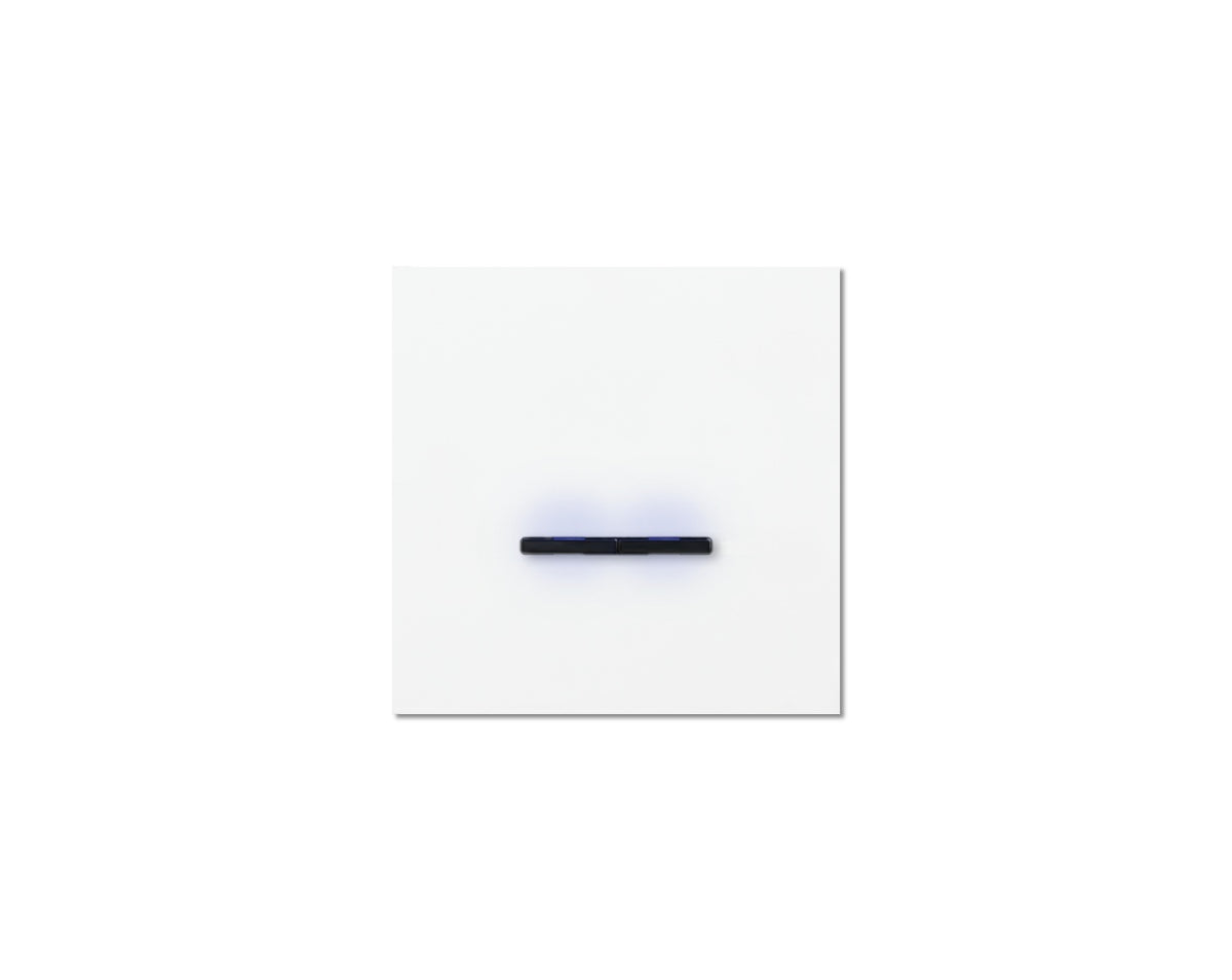Chopin - 1-gang - satin white - dual levers black with LED
