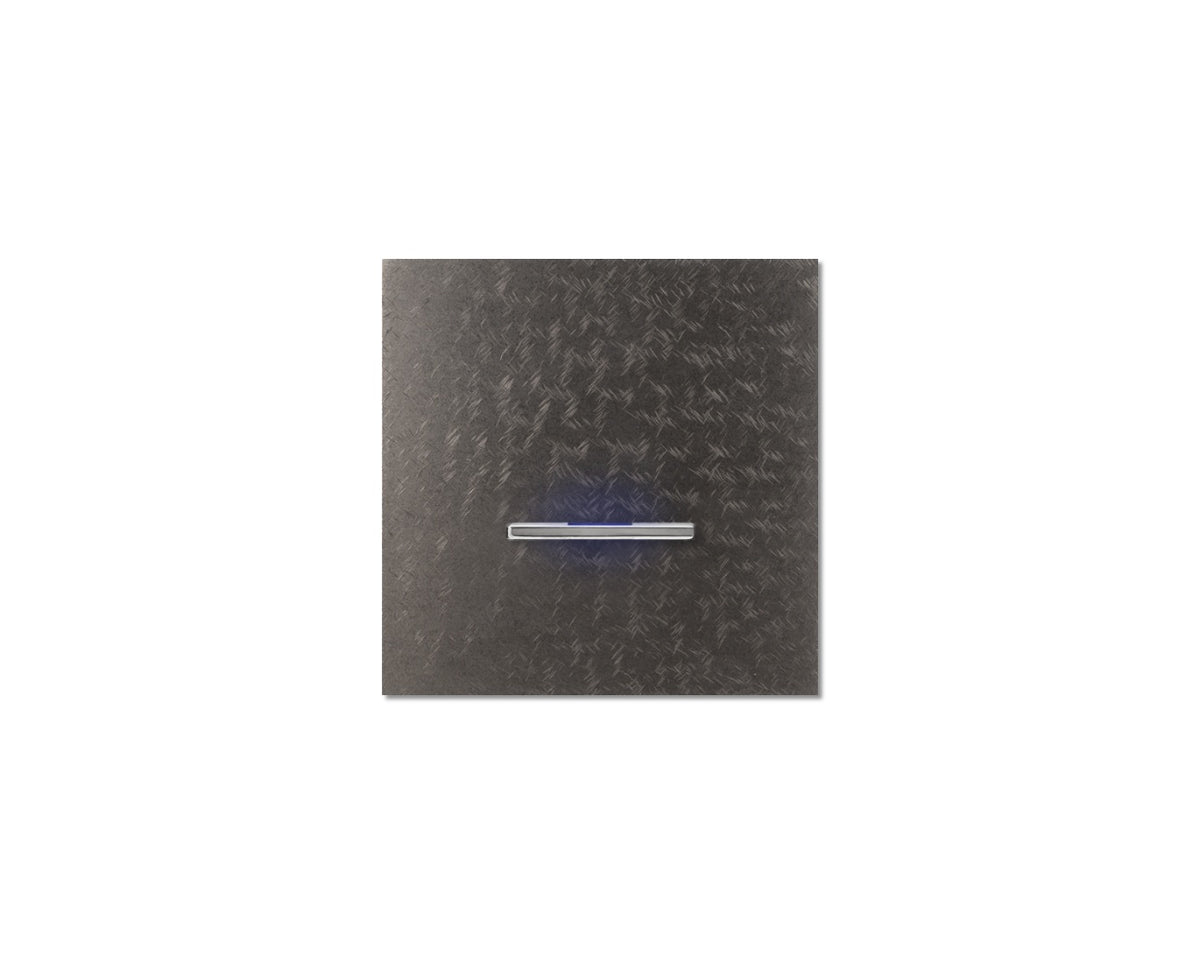 Chopin - 1-gang - fer forgé grey - single lever chrome with LED