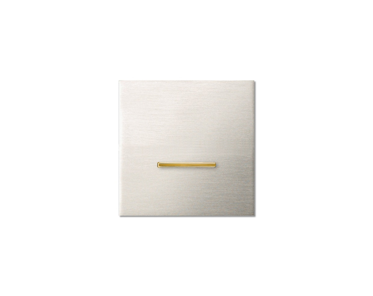 Chopin - 1-gang - brushed nickel - single lever gold without LED