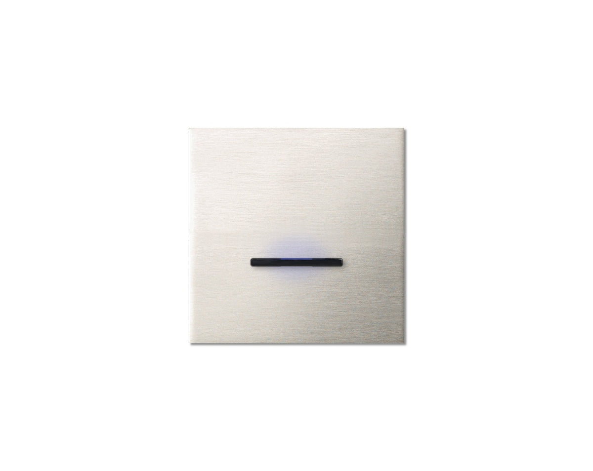 Chopin - 1-gang - brushed nickel - single lever black with LED
