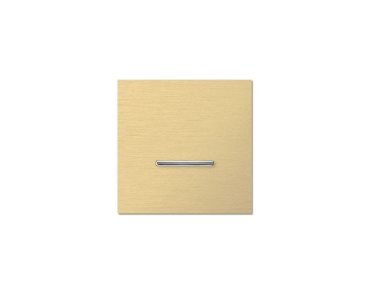 Chopin - 1-gang - brushed brass - single lever chrome without LED
