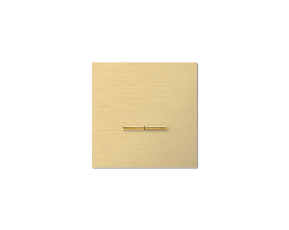 Chopin - 1-gang - brushed brass - dual levers gold without LED