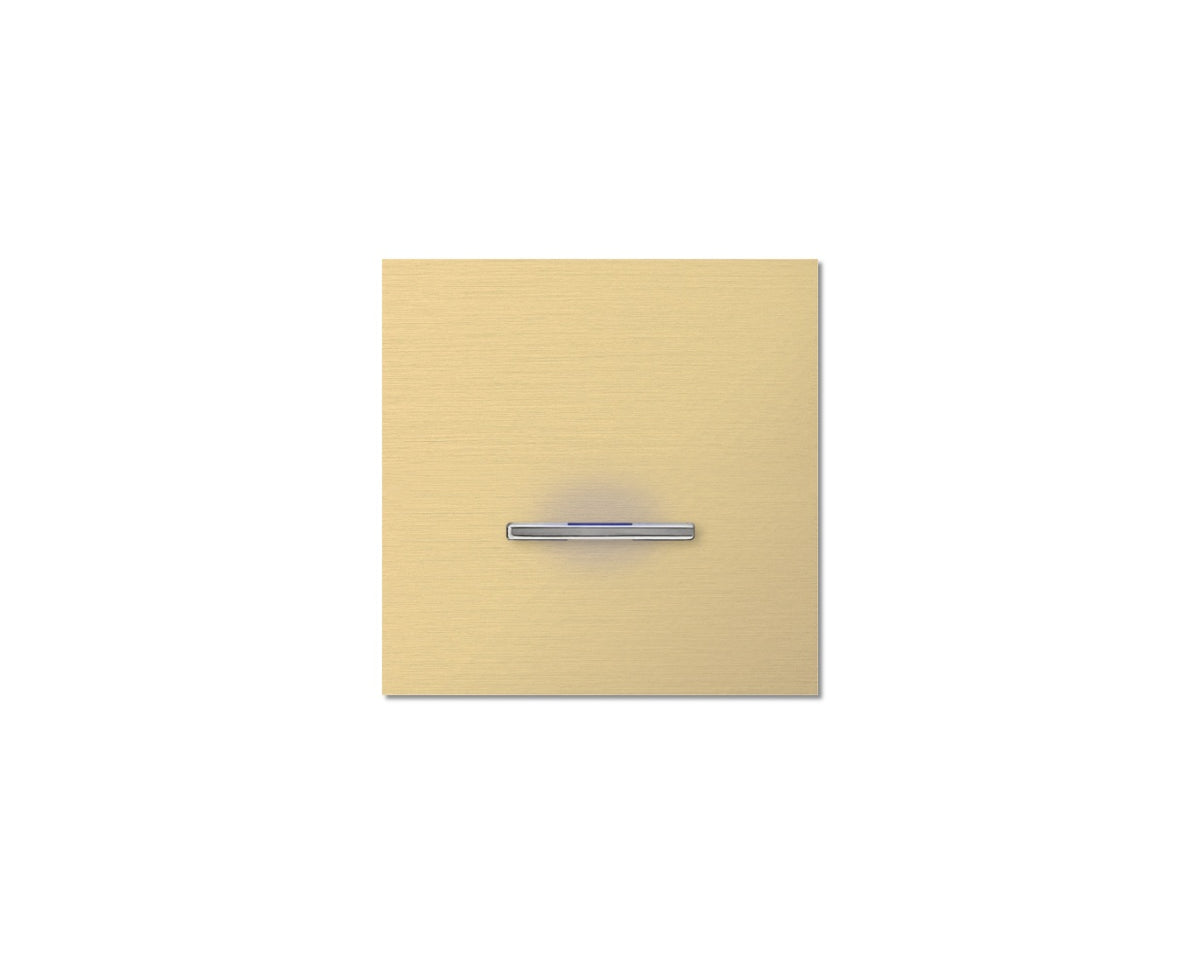 Chopin - 1-gang - brushed brass - single lever chrome with LED