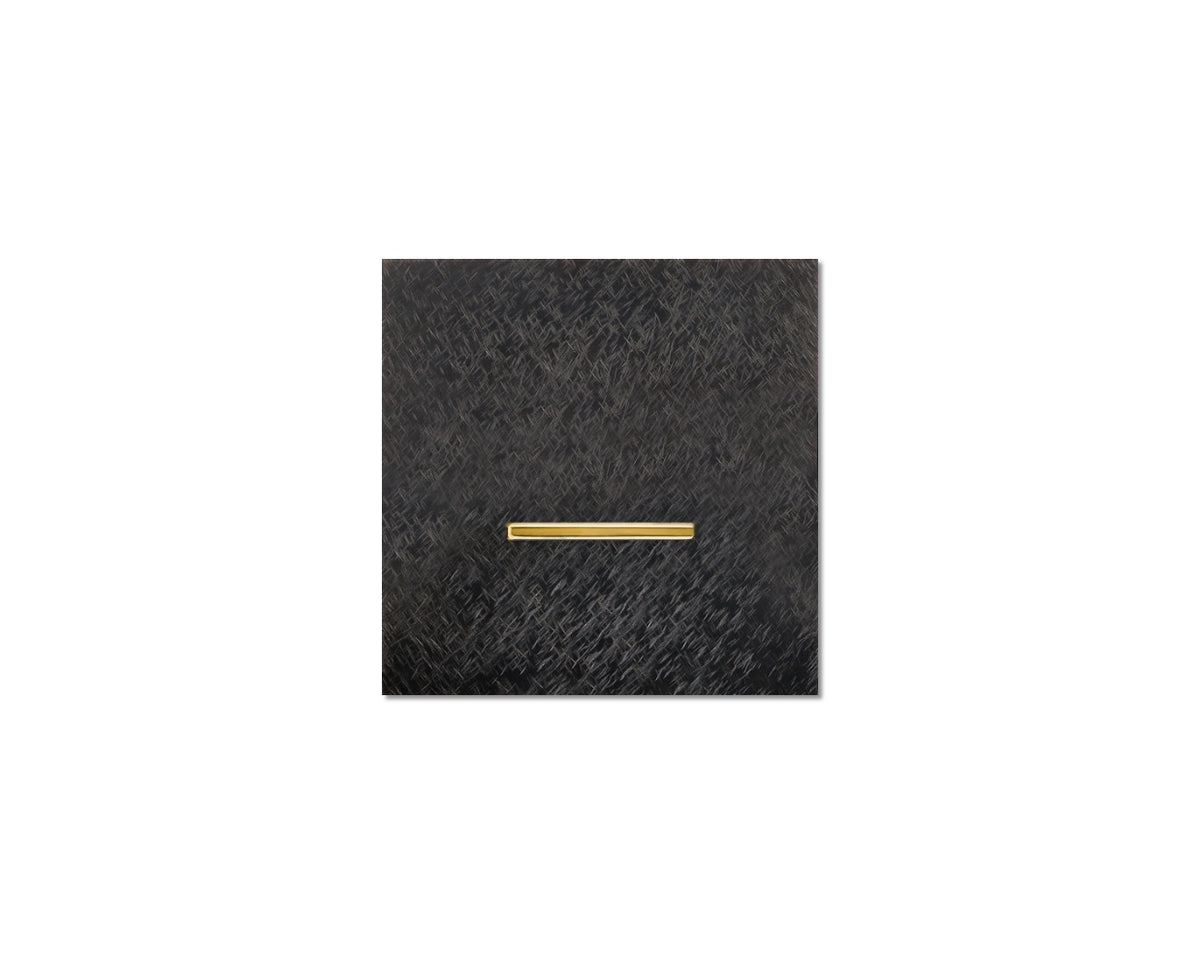 Chopin - 1-gang - fer forgé gunmetal - single lever gold without LED