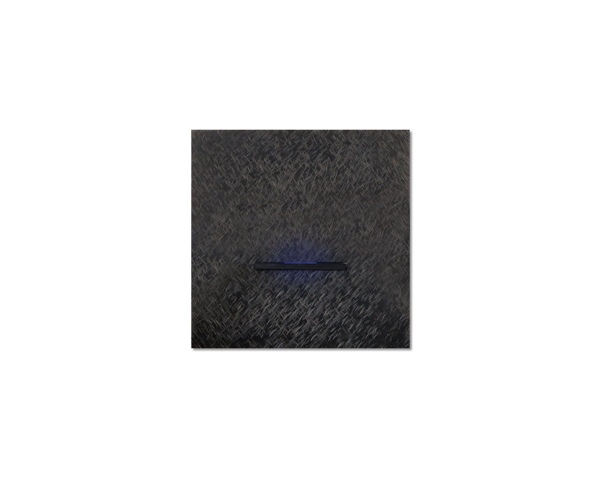 Chopin - 1-gang - fer forgé gunmetal - single lever black with LED