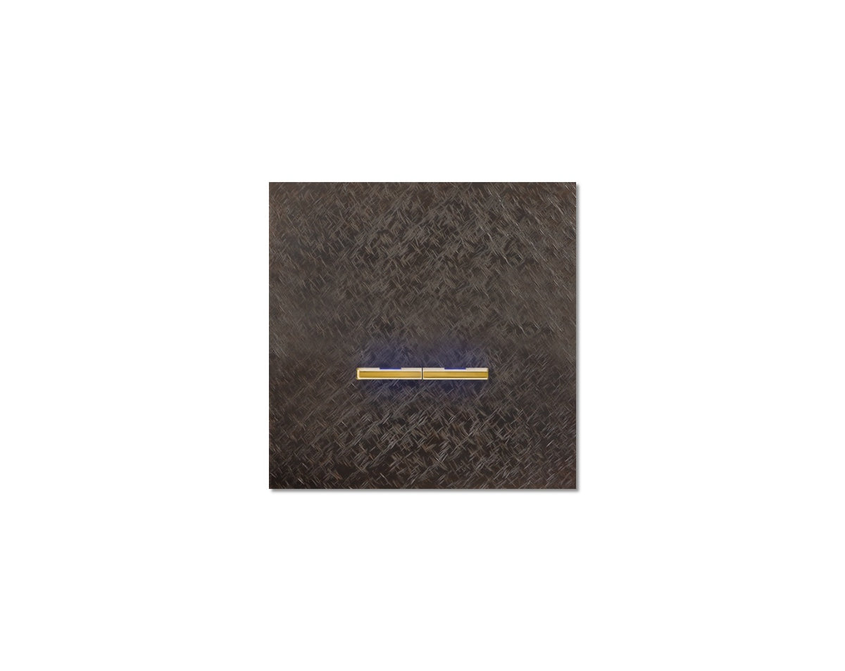 Chopin - 1-gang - fer forgé bronze - dual levers gold with LED