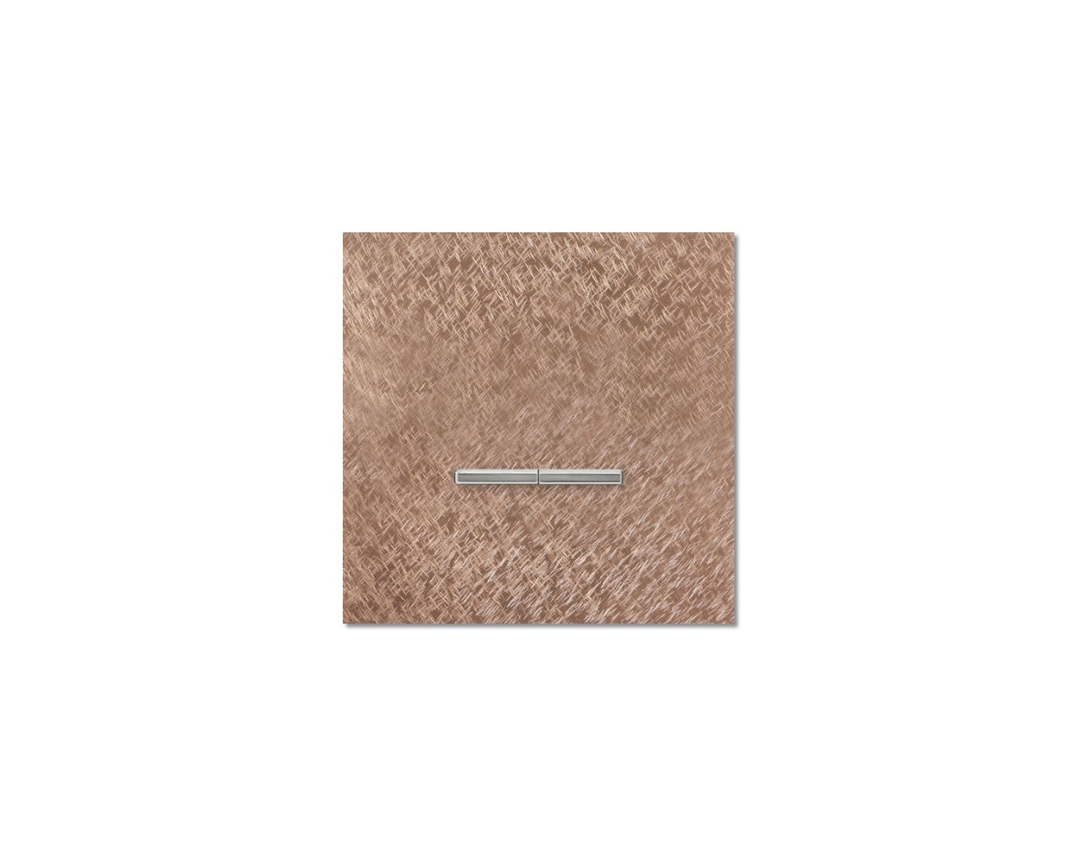 Chopin - 1-gang - fer forgé rosé - dual levers chrome without LED