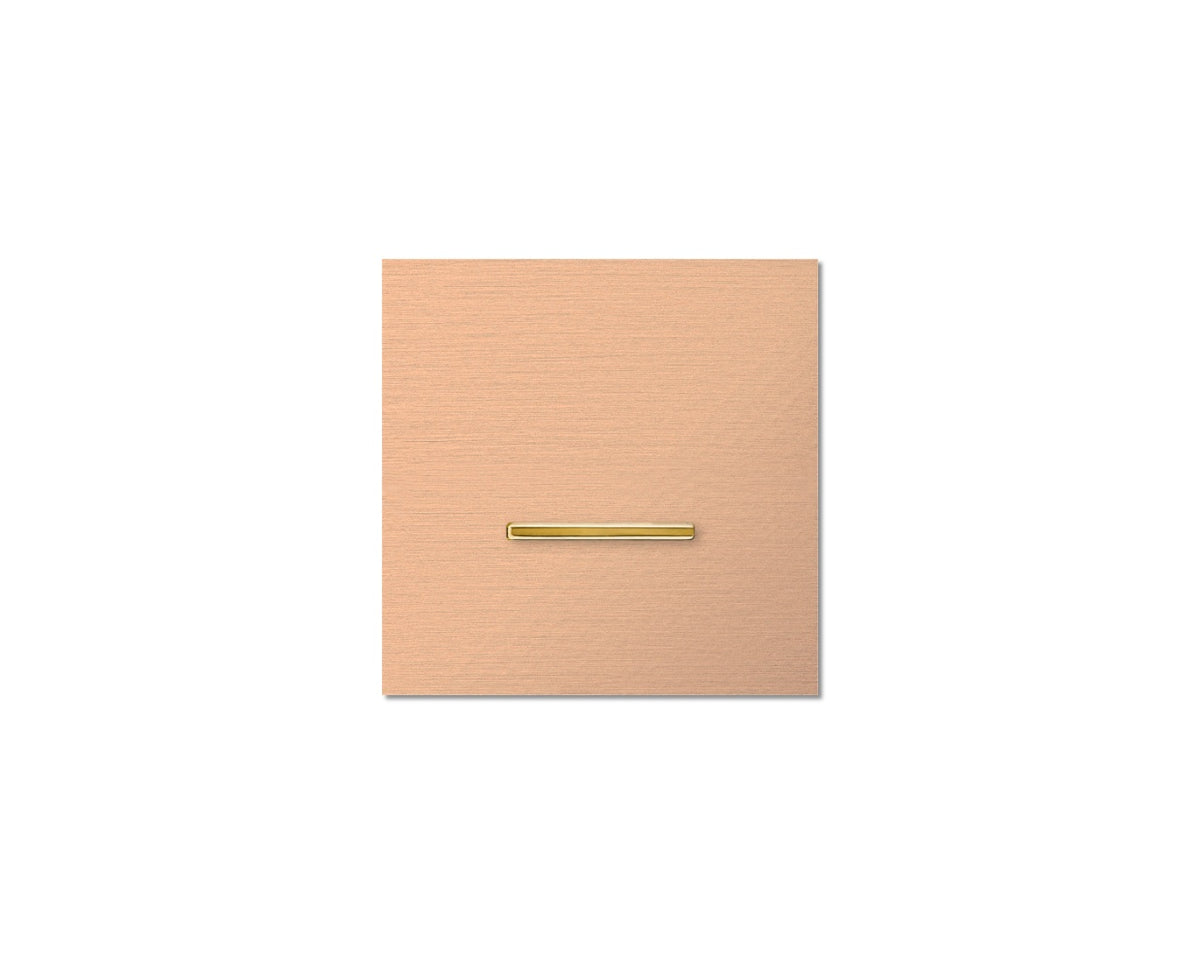 Chopin - 1-gang - rosé - single lever gold without LED