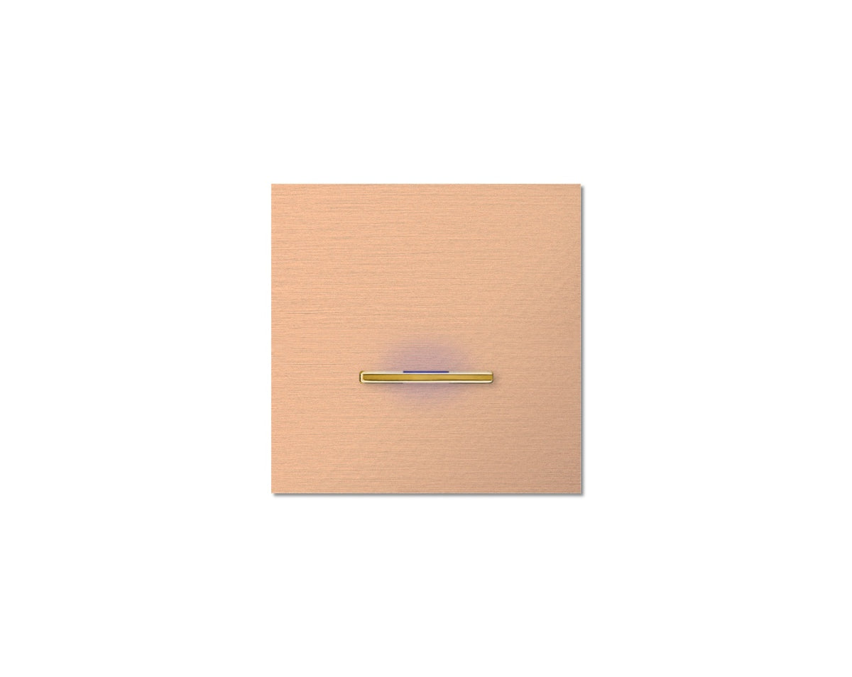 Chopin - 1-gang - rosé - single lever gold with LED