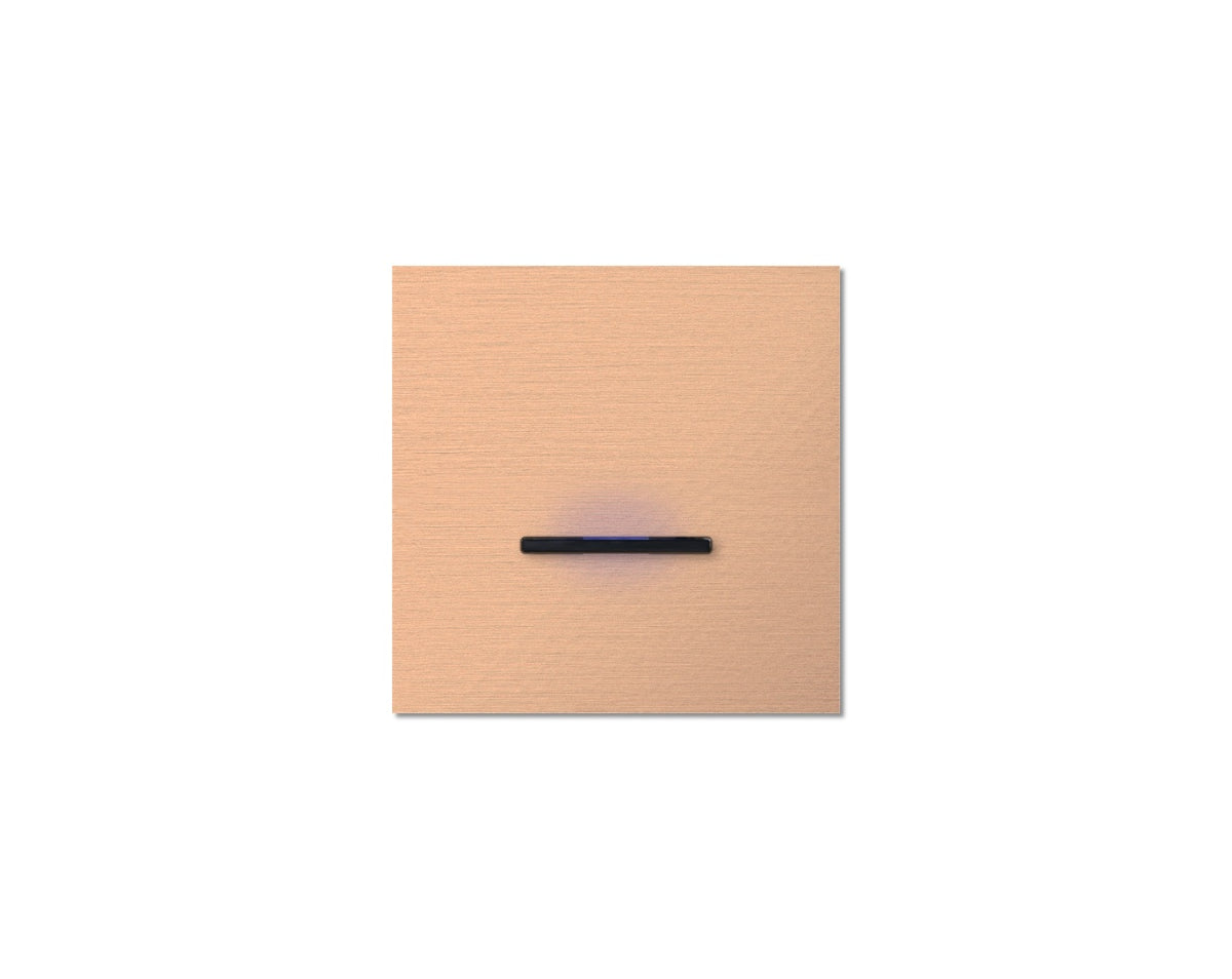 Chopin - 1-gang - rosé - single lever black with LED