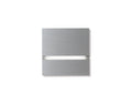 Via front - brushed aluminium
