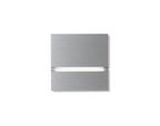 Via front - brushed aluminium