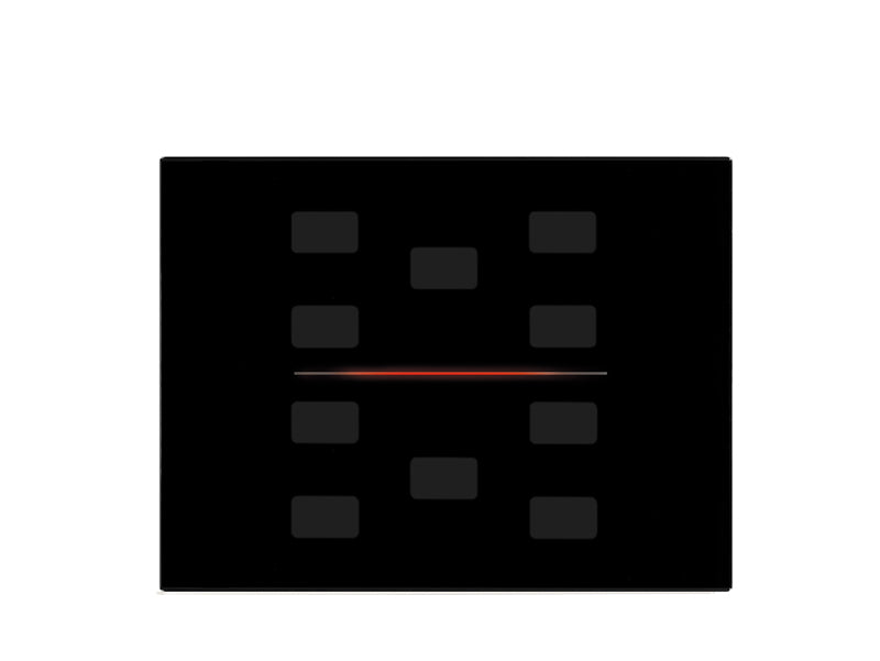 Custom Single Glass - 3 Modules - Black – Eelectron