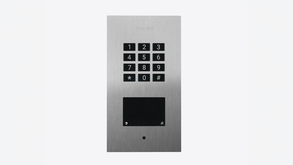 DoorBird A1121 IP Access Control Device, Keypad and RFID, Flush-mount – Stainless steel V2A