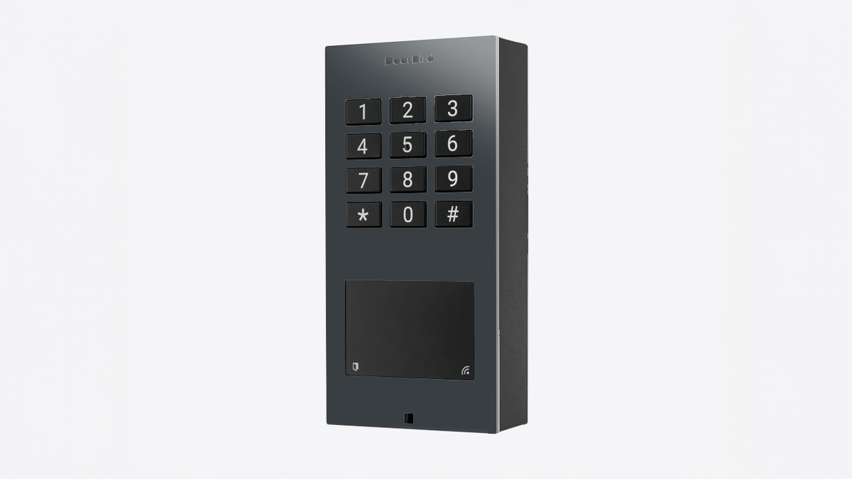 DoorBird A1121 IP Access Control Device, Keypad and RFID, Surface-mount – Anthracite RAL 7016
