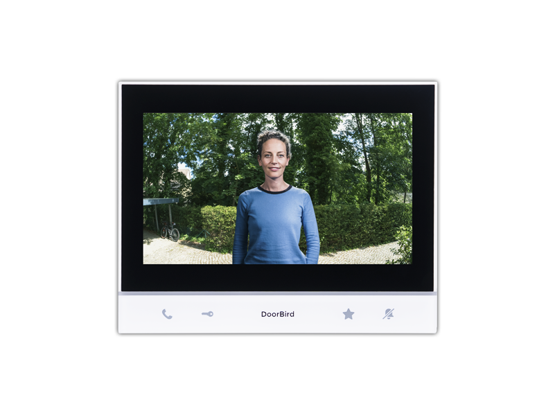 DoorBird A1103 IP Video Indoor Station, 7″ Touch – White, black frame