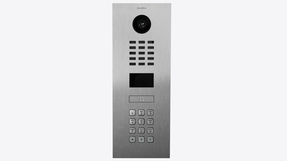 DoorBird D2201KV IP Video Intercom, 1 Call Button, with Keypad – Stainless steel V2A