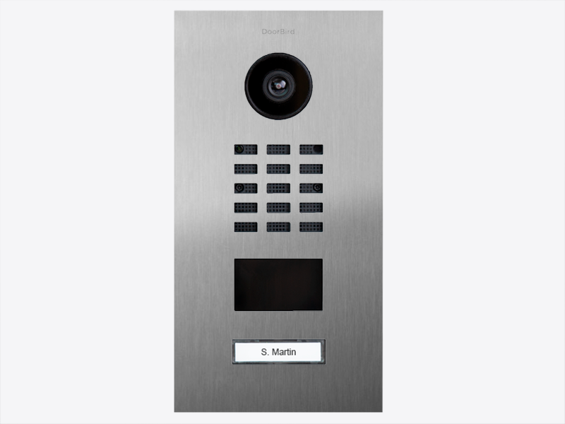 DoorBird D2201V IP Video Intercom, 1 Call Button – Stainless steel V2A