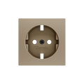 ZS55. Cover for Schuko socket with screws 55x55 mm - Champagne by Zennio