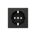 ZS55. Cover for Schuko socket with screws 55x55 mm - Anthracite by Zennio