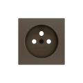ZS55. Cover for French socket with screws 55x55 mm - Mocha by Zennio