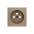 ZS55. Cover for French socket with screws 55x55 mm - Champagne by Zennio