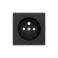 ZS55. Cover for French socket with screws 55x55 mm - Anthracite by Zennio