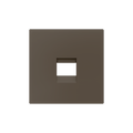 ZS55. Cover plate for RJ45 connector 55x55 mm - 1 insert - Mocha by Zennio