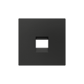 ZS55. Cover plate for RJ45 connector 55x55 mm - 1 insert - Anthracite by Zennio