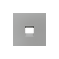 ZS55. Cover plate for RJ45 connector 55x55 mm - 1 insert - Silver by Zennio