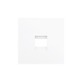 ZS55. Cover plate for RJ45 connector 55x55 mm - 1 insert - Matt white by Zennio