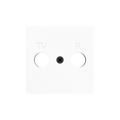ZS55. Cover plate for TV/R insert 55x55 mm - Matt white by Zennio