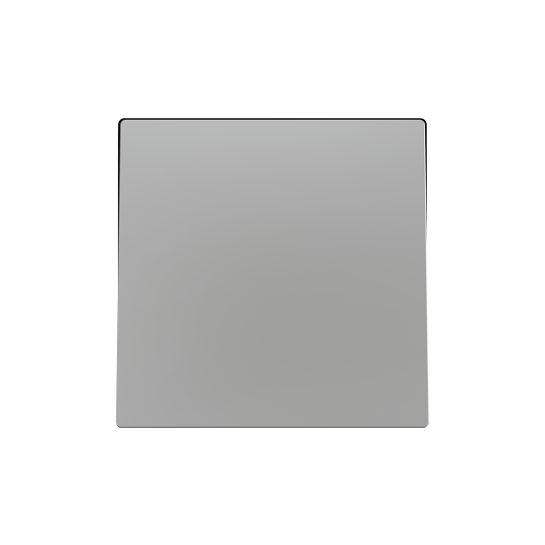 ZS55. Single switch cover 55x55 mm - Silver by Zennio