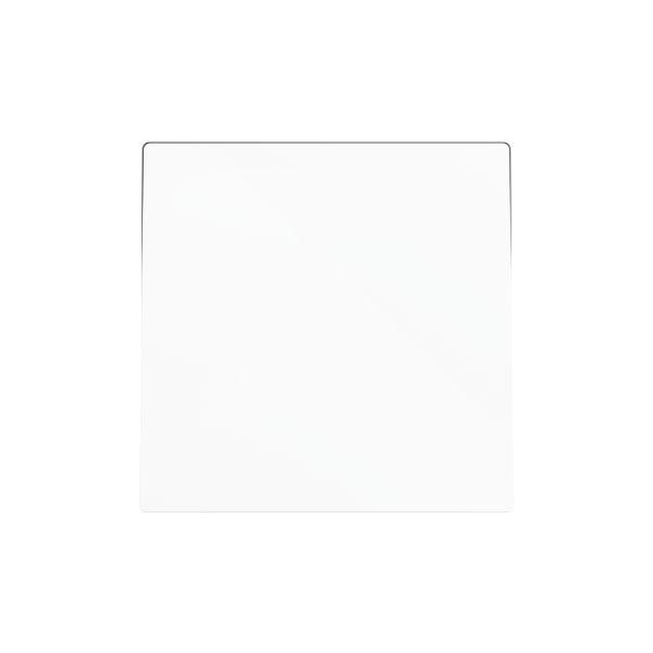 ZS55. Single switch cover 55x55 mm - Matt white by Zennio