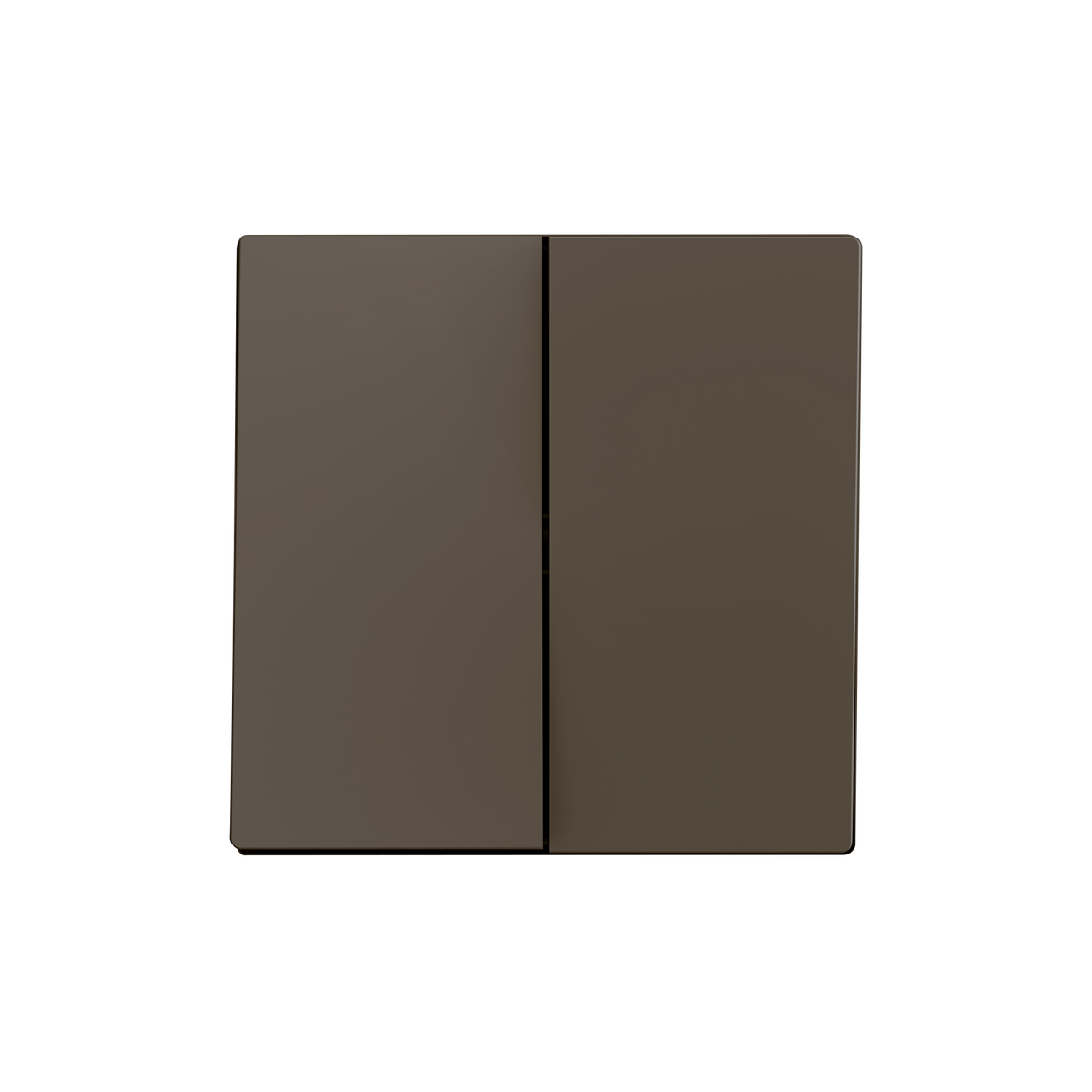 ZS55. Double switch cover 55x55 mm - Mocha by Zennio