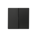 ZS55. Double switch cover 55x55 mm - Anthracite by Zennio