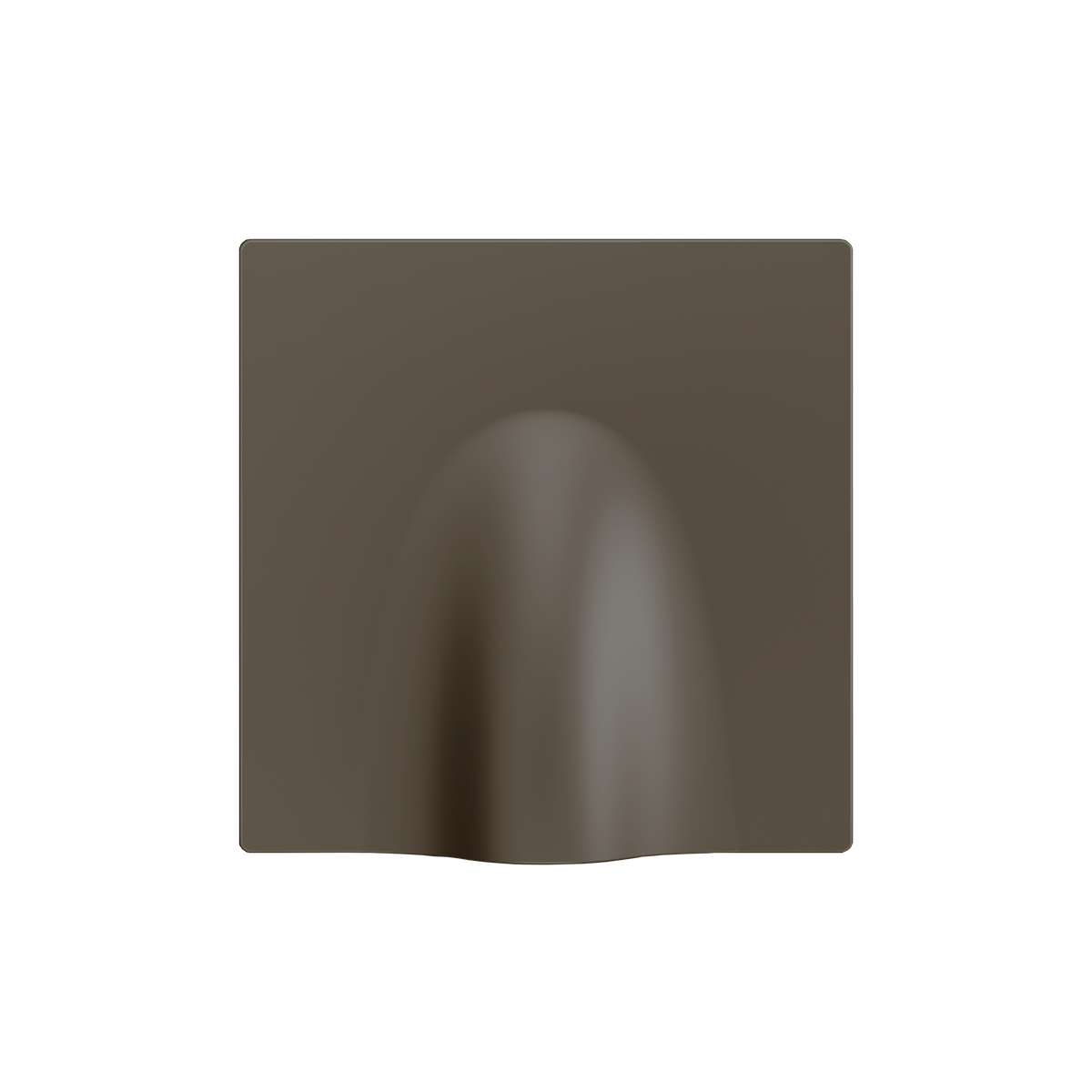 ZS55. Cable outlet cover 55x55 mm - Mocha by Zennio
