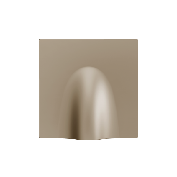ZS55. Cable outlet cover 55x55 mm - Champagne by Zennio