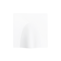 ZS55. Cable outlet cover 55x55 mm - Matt white by Zennio