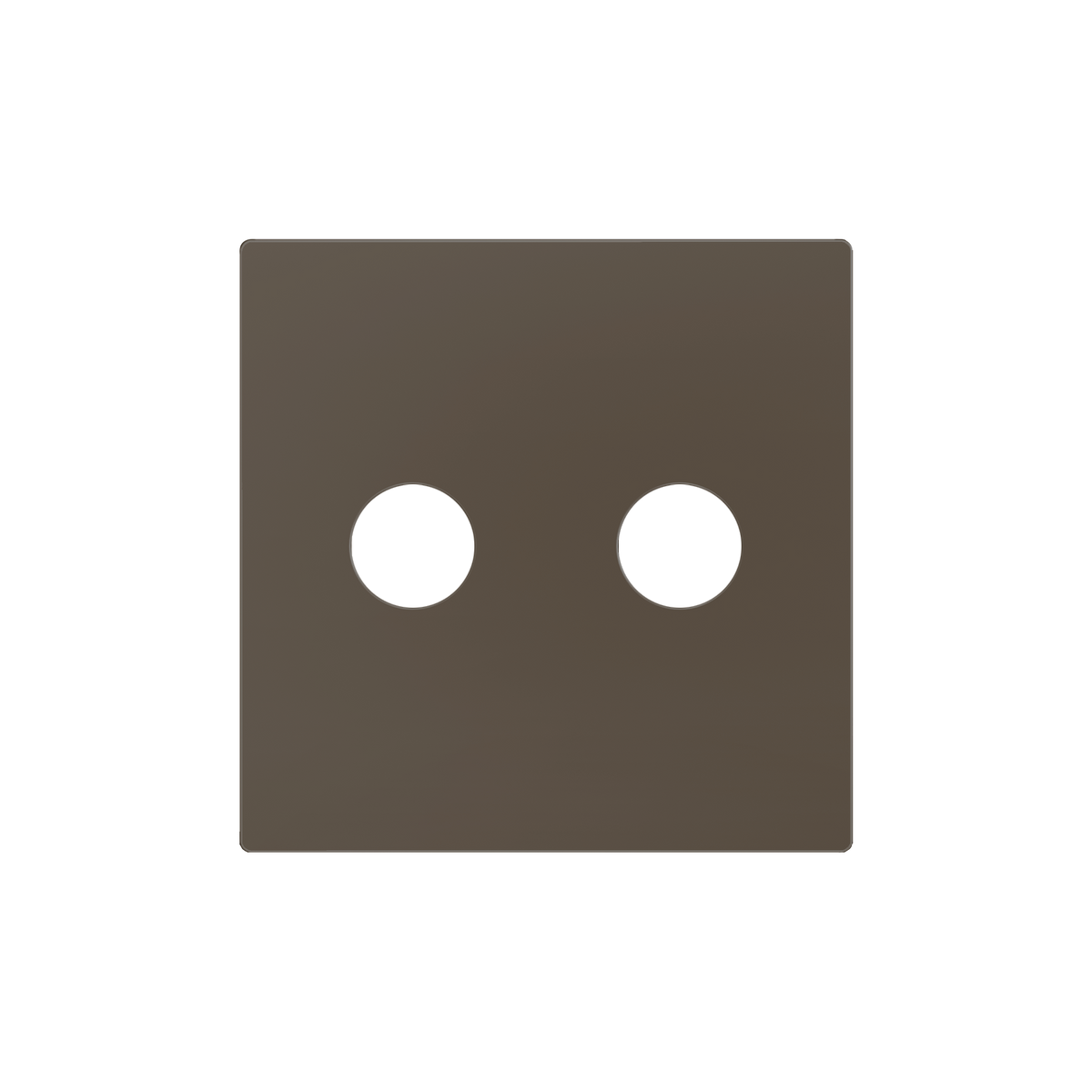 ZS55. Cover for RCA insert 55x55 mm - Mocha by Zennio