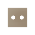 ZS55. Cover for RCA insert 55x55 mm - Champagne by Zennio