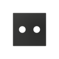 ZS55. Cover for RCA insert 55x55 mm - Anthracite by Zennio