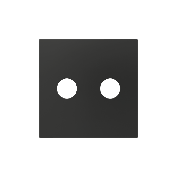 ZS55. Cover for RCA insert 55x55 mm - Anthracite by Zennio