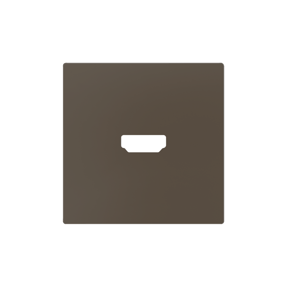 ZS55. Cover for HDMI insert 55x55 mm - Mocha by Zennio