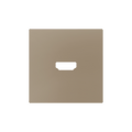 ZS55. Cover for HDMI insert 55x55 mm - Champagne by Zennio
