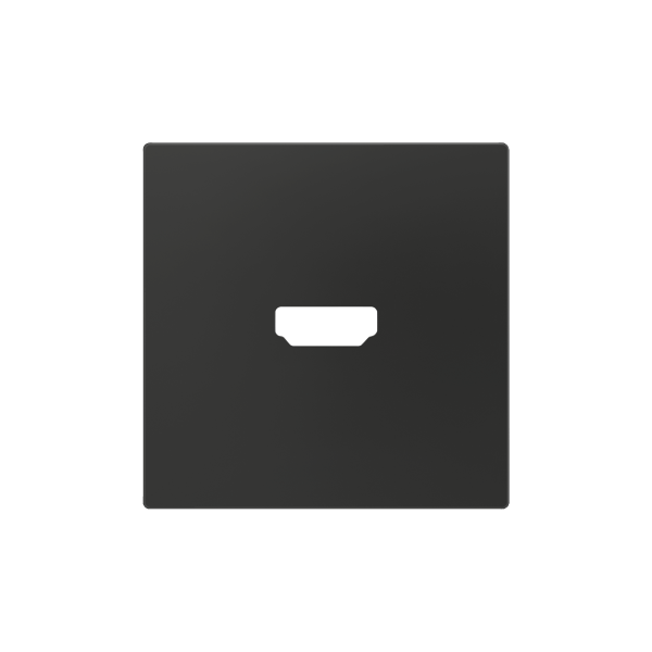 ZS55. Cover for HDMI insert 55x55 mm - Anthracite by Zennio